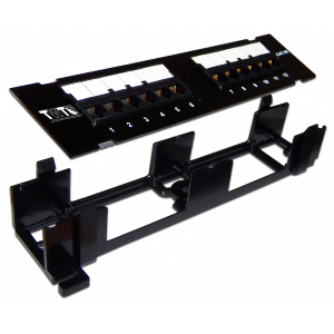 Патч-панель TWT настенная горизонтальная, 12 портов, UTP, 5E